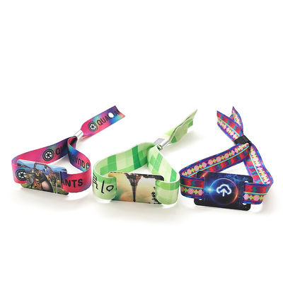 Wristbands Rfid веревочки ткани ткань устранимых сплетенная одна функция пользы времени