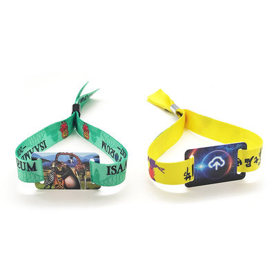 Wristbands Rfid веревочки ткани ткань устранимых сплетенная одна функция пользы времени
