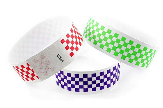 Wristband 210*35mm Rfid бумаги доказательства воды устранимый 250*30mm
