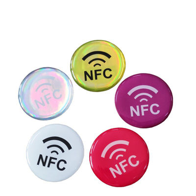 Бирка ISO14443A эпоксидной смолы карты 13.56MHZ Nfc эпоксидной смолы диаметра 30mm